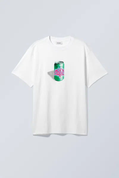 Weekday Oversized Graphic Printed T-shirt In Purple