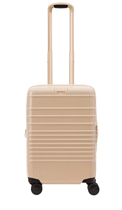 Beis The Glossy Carry-on Roller In Beige