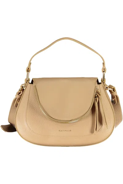 Coccinelle Beige Leather Elegance Shoulder Bag
