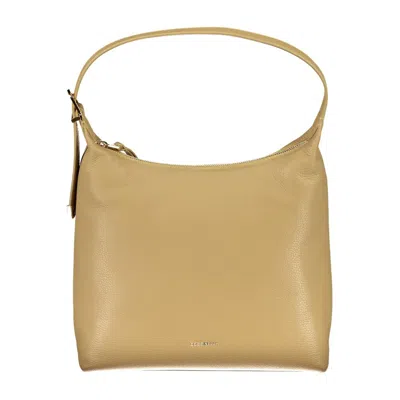 Coccinelle Beige Leather Handbag In Yellow