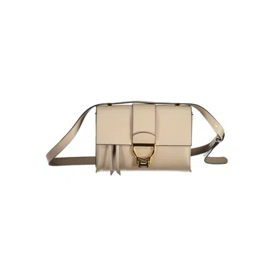 Coccinelle Beige Leather Handbag In Brown