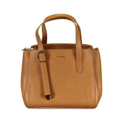 Coccinelle Brown Leather Handbag In Black