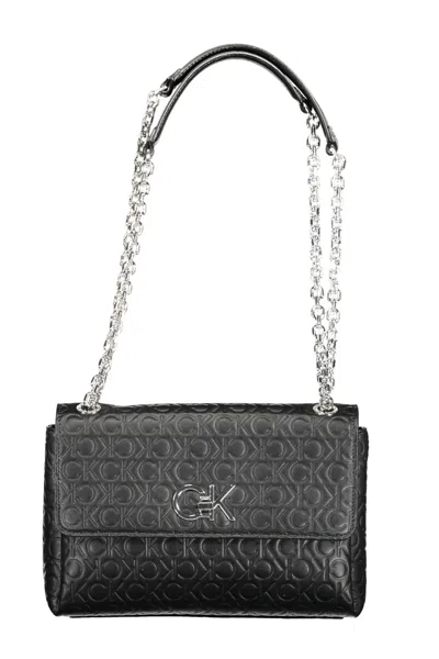 Calvin Klein Chic Black Chain Handle Handbag