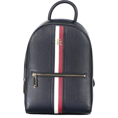 Tommy Hilfiger Chic Blue Backpack With Contrasting Accents