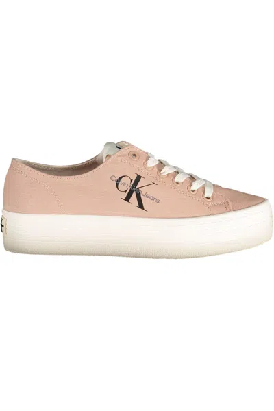Calvin Klein Chic Pink Platform Sneakers With Contrasting Details