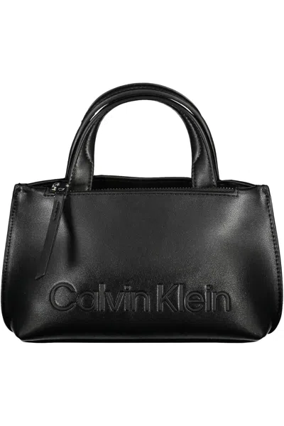 Calvin Klein Elegant Black Dual-handle Designer Bag