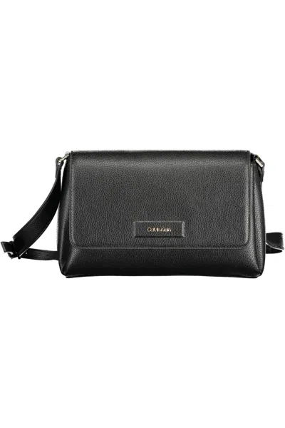 Calvin Klein Elegant Black Shoulder Bag With Logo Detail