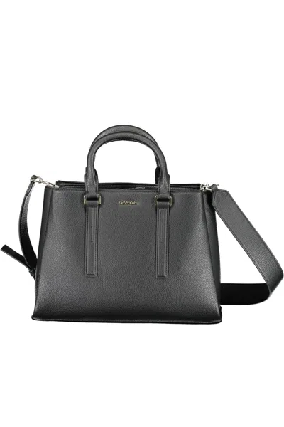 Calvin Klein Elegant Black Shoulder Handbag For Everyday Elegance