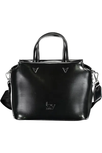 Byblos Elegant Black Two-handle Bag With Contrasting Details