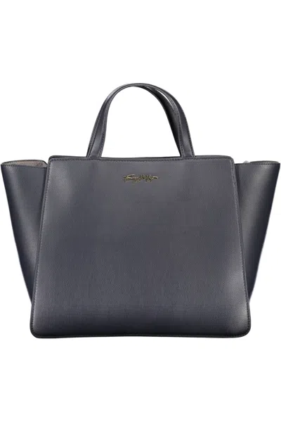 Tommy Hilfiger Elegant Blue Handbag With Removable Strap