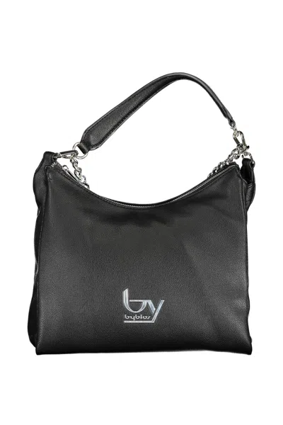 Byblos Elegant Multi-compartment Designer Handbag In Black