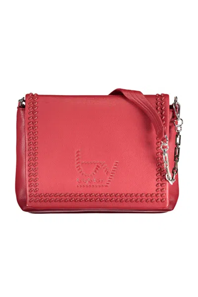 Byblos Elegant Red Chain-strap Shoulder Bag In Pink