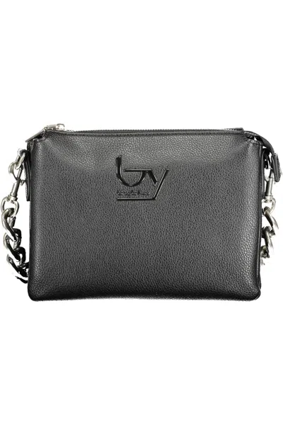 Byblos Elegant Triple Compartment Handbag In Black