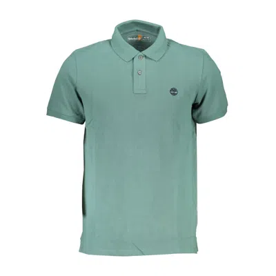 Timberland Green Cotton Polo Shirt In Gray