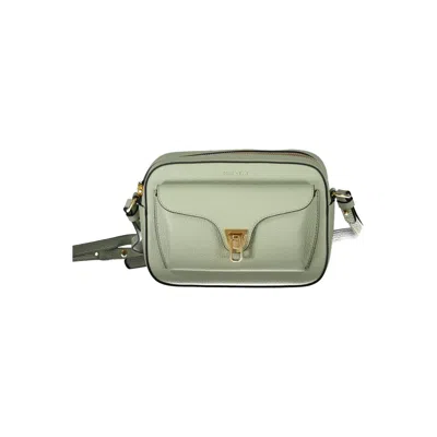 Coccinelle Green Leather Handbag In Gray