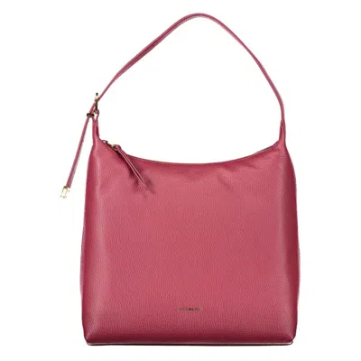 Coccinelle Pink Leather Handbag In Brown
