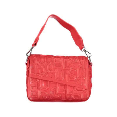 Desigual Pink Polyethylene Handbag In Red