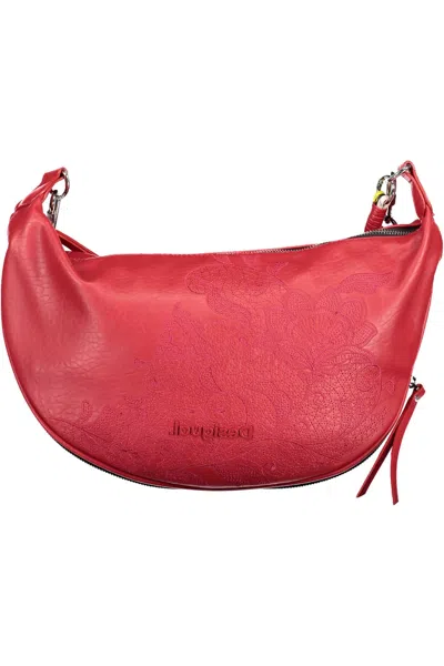 Desigual Sizzling Red Expandable Handbag