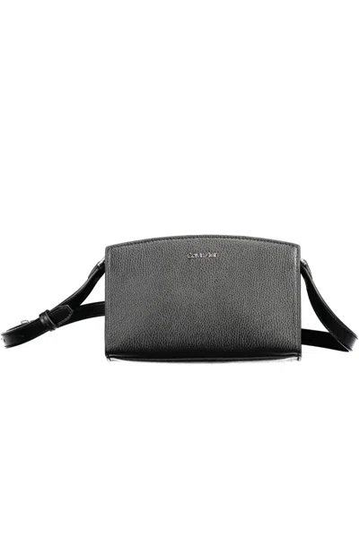 Calvin Klein Sleek Black Shoulder Bag With Chic Logo