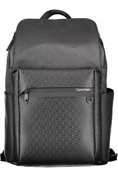 Calvin Klein Sleek Urban-ready Backpack With Eco-conscious Design In Black