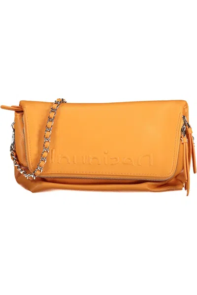 Desigual Vibrant Orange Polyurethane Handbag