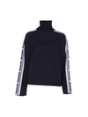 MSGM MSGM LOGO TURTLENECK JUMPER,MDM23398299