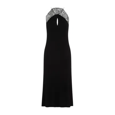 Givenchy Sleeveless Lace Dress In Black