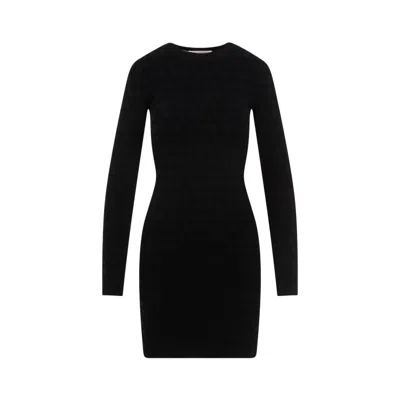 Valentino Knit Dress In Black