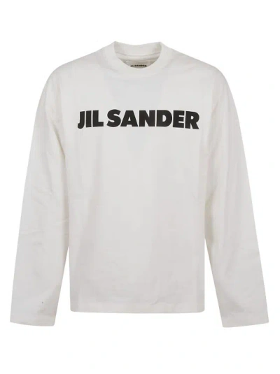 Jil Sander Logo-print Cotton-jersey T-shirt In White
