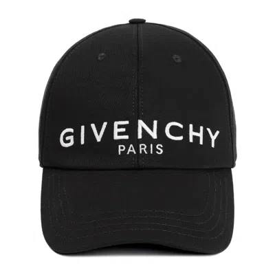Givenchy Curved Cap With Embroidered Logo In Black