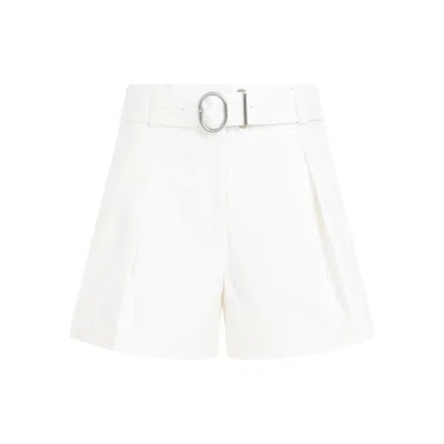 Jil Sander Mid Waist Shorts In White