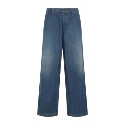 Maison Margiela Cotton Twill Denim Jeans In Blue