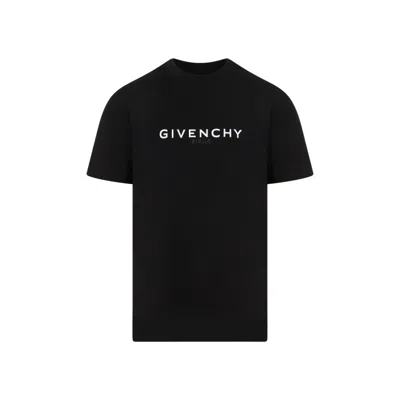 Givenchy White Cotton T-shirt In Black
