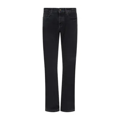 Saint Laurent Black Cotton Slim Fit O-beryl Jeans