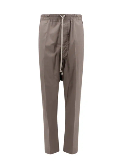 Rick Owens Organic Cotton Trouser In Brown