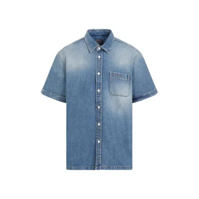 Givenchy Short Sleeve Shirt In Blue