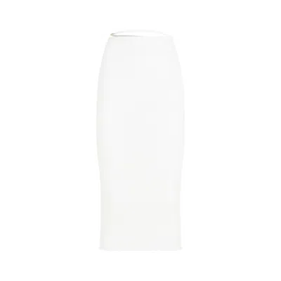 Jacquemus La Jupe Notte Skirt In Off White