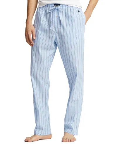 Polo Ralph Lauren Cotton Yarn Dyed Stripe Relaxed Fit Pajama Pants In Blue