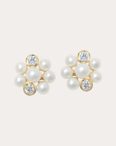Completedworks Women's Lightdrops Stud Earrings In White