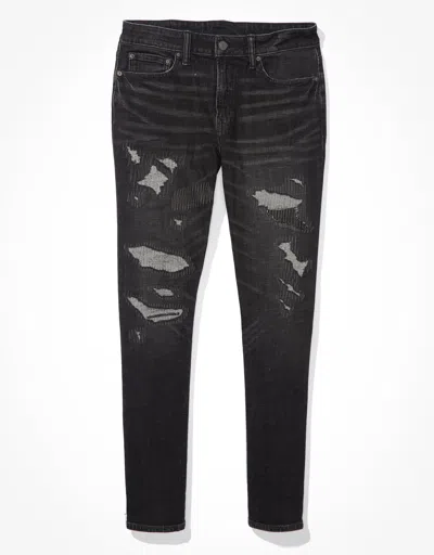 American Eagle Outfitters Ae Flex Patched Slim Jean In Multi