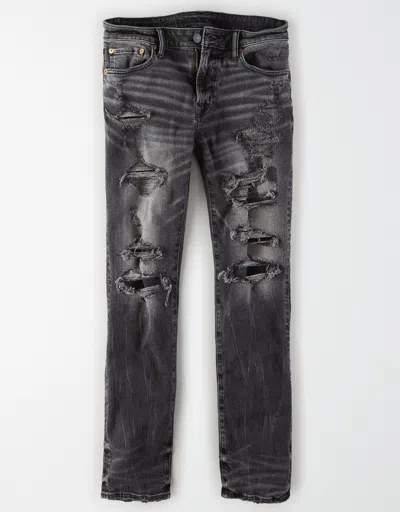 American Eagle Outfitters Ae Airflex+ Patched Slim Jean In Multi