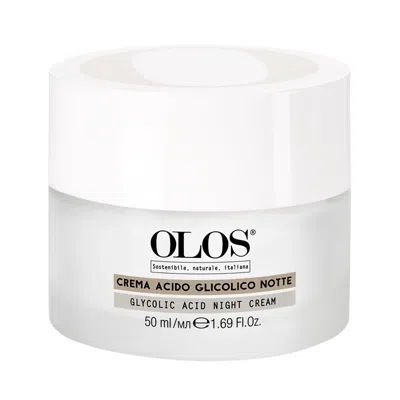 Olos Glycolic Acid Night Cream By  For Unisex - 1.7 oz Cream In White