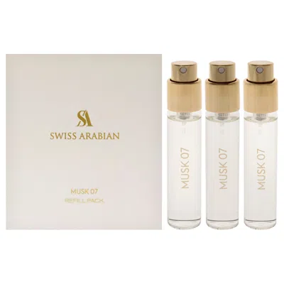 Swiss Arabian Musk 07 By  For Unisex - 3 Pc Mini Gift Set 3 X 1oz Edp Spray (refill) In White