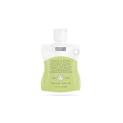 Pupa Milano Purifying And Mattifying Face Mask - Green Clay By  For Unisex - 1 oz Mask In White