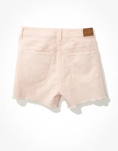 American Eagle Outfitters Ae Stretch Corduroy Mom Shorts In Pink