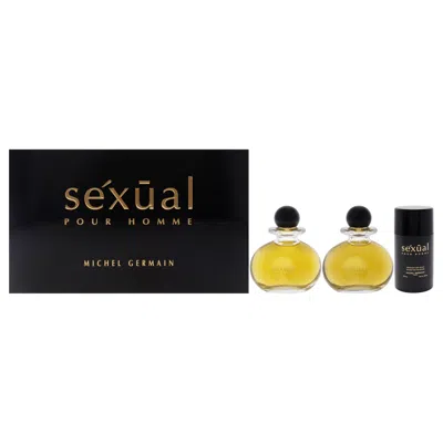 Michel Germain Sexual Pour Homme By  For Men - 3 Pc Gift Set 4.2oz Edt Spray, 4.2oz After Shave, 2.8o In White