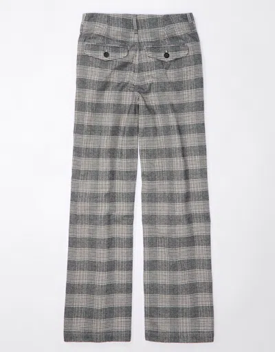 American Eagle Outfitters Ae Super High-waisted Baggy Wide-leg Trouser In Grey