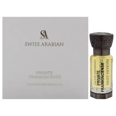Swiss Arabian Private Frankincense By  For Unisex - 0.4 oz Parfum Oil In White