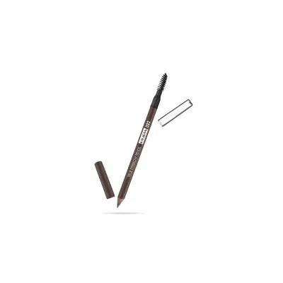 Pupa Milano True Eyebrow Pencil Waterproof - 002 Brown By  For Unisex 0.023 oz Eyebrow Pencil In White