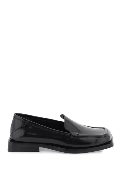 Attico Brushed Leather 'micol' Loafers In Black